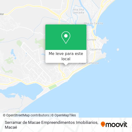 Serramar de Macae Empreendimentos Imobiliarios mapa