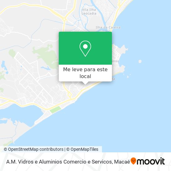 A.M. Vidros e Aluminios Comercio e Servicos mapa