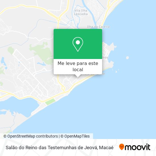 Salão do Reino das Testemunhas de Jeová mapa