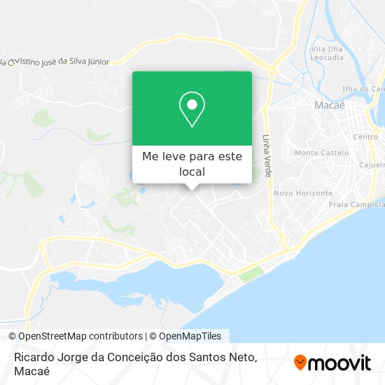 Ricardo Jorge da Conceição dos Santos Neto mapa