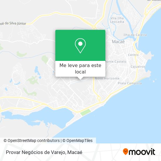 Provar Negócios de Varejo mapa