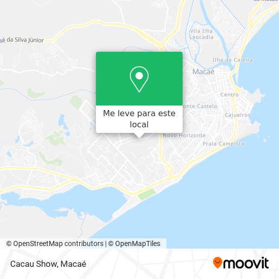 Cacau Show mapa