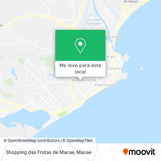 Shopping das Frutas de Macae mapa