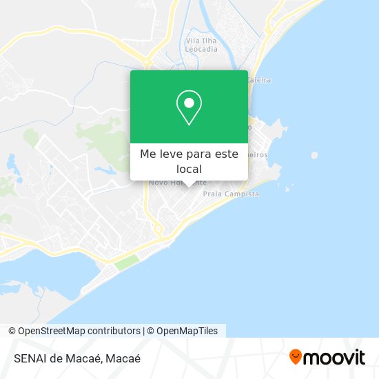 SENAI de Macaé mapa