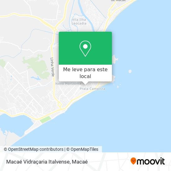 Macaé Vidraçaria Italvense mapa