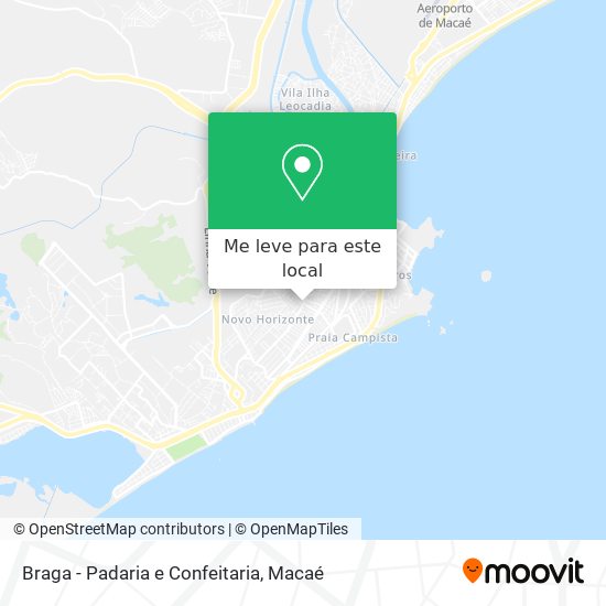 Braga - Padaria e Confeitaria mapa