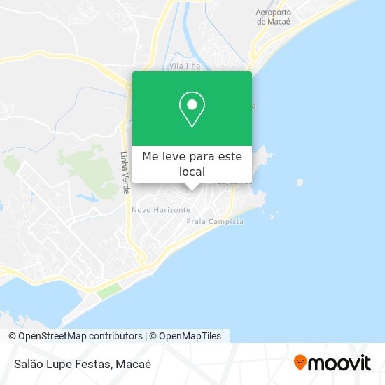 Salão Lupe Festas mapa