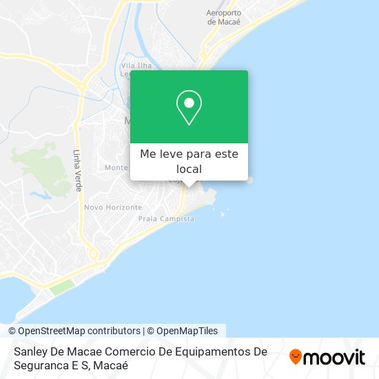 Sanley De Macae Comercio De Equipamentos De Seguranca E S mapa