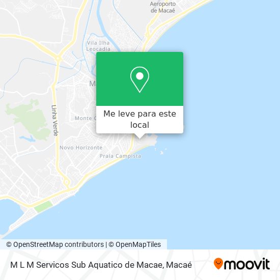 M L M Servicos Sub Aquatico de Macae mapa