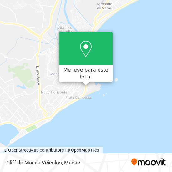 Cliff de Macae Veiculos mapa