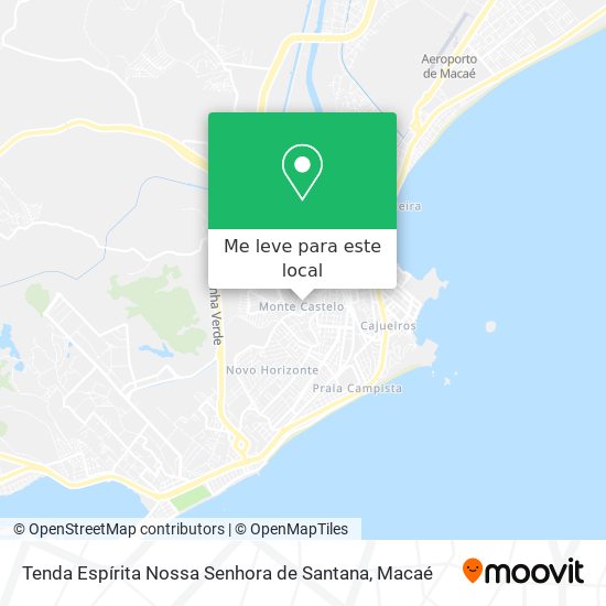 Tenda Espírita Nossa Senhora de Santana mapa