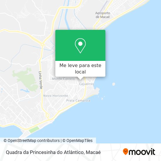 Quadra da Princesinha do Atlântico mapa