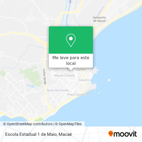 Escola Estadual 1 de Maio mapa