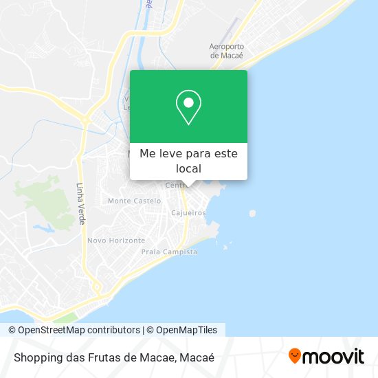 Shopping das Frutas de Macae mapa