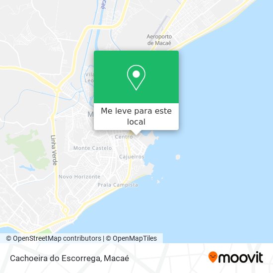 Cachoeira do Escorrega mapa