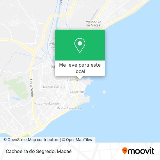 Cachoeira do Segredo mapa
