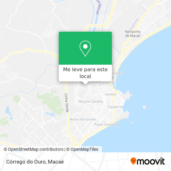 Córrego do Ouro mapa