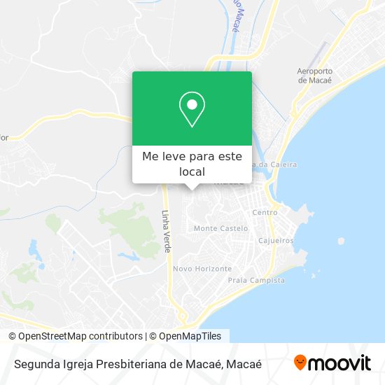 Segunda Igreja Presbiteriana de Macaé mapa