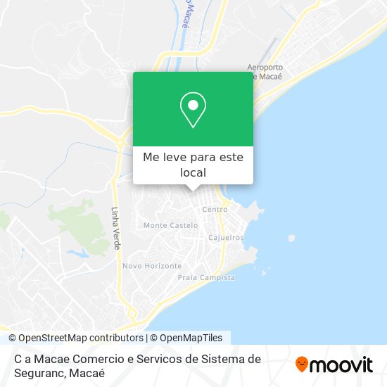 C a Macae Comercio e Servicos de Sistema de Seguranc mapa