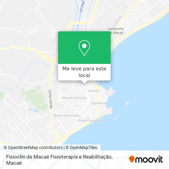 Fisioclin de Macaé Fisioterapia e Reabilitação mapa