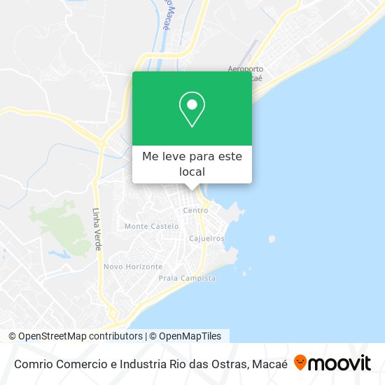 Comrio Comercio e Industria Rio das Ostras mapa