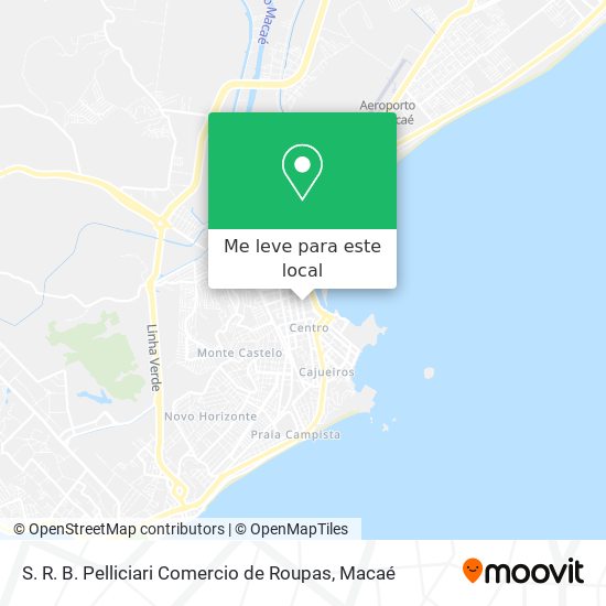 S. R. B. Pelliciari Comercio de Roupas mapa