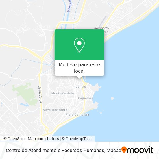 Centro de Atendimento e Recursos Humanos mapa
