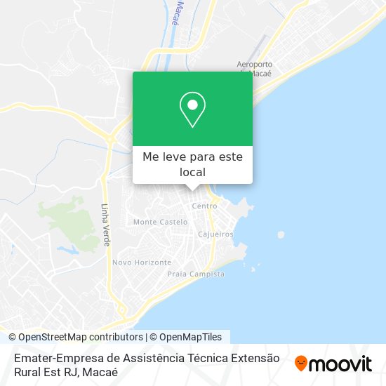 Emater-Empresa de Assistência Técnica Extensão Rural Est RJ mapa