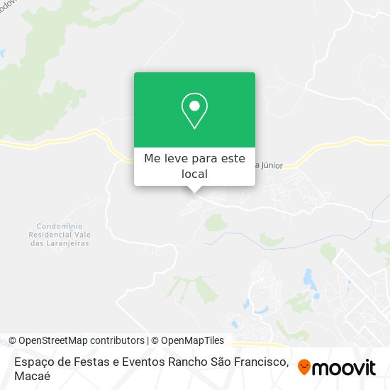 Espaço de Festas e Eventos Rancho São Francisco mapa