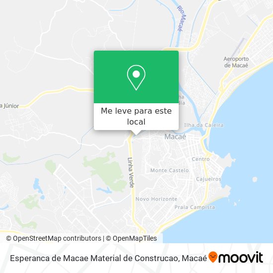 Esperanca de Macae Material de Construcao mapa