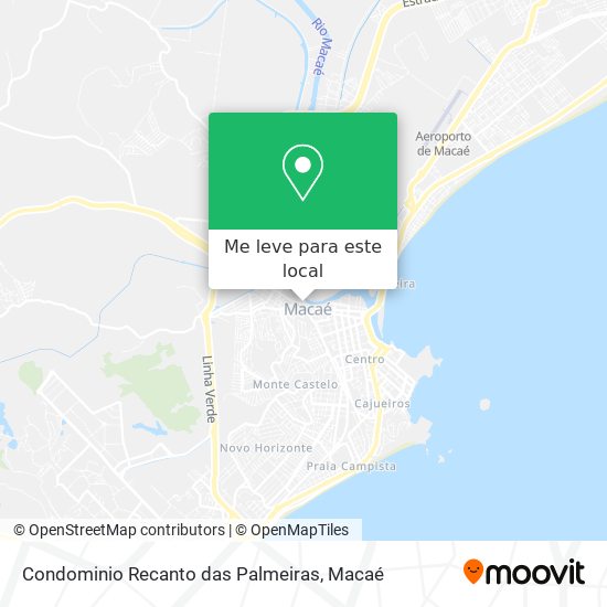 Condominio Recanto das Palmeiras mapa