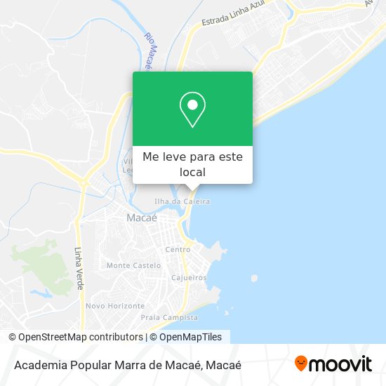 Academia Popular Marra de Macaé mapa