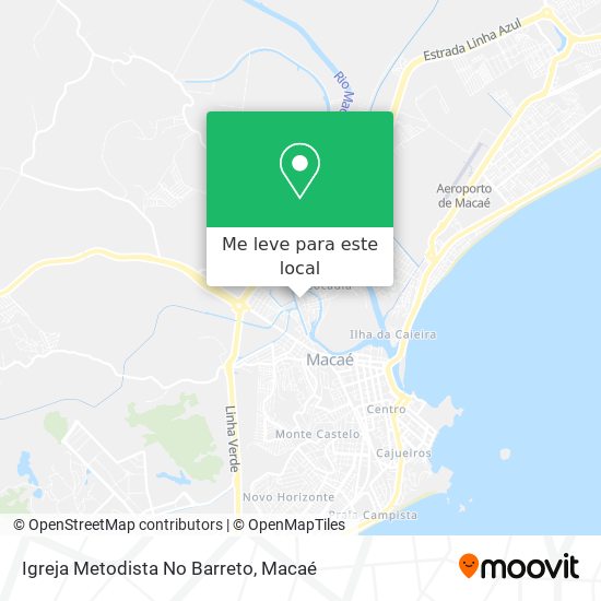 Igreja Metodista No Barreto mapa