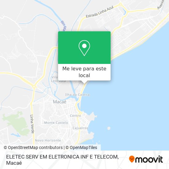 ELETEC SERV EM ELETRONICA INF E TELECOM mapa