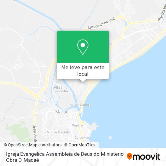 Igreja Evangelica Assembleia de Deus do Ministerio Obra D mapa