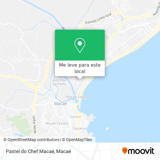 Pastel do Chef Macaé mapa
