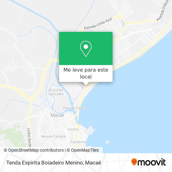 Tenda Espirita Boiadeiro Menino mapa