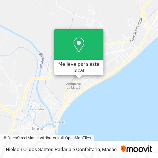 Nielson O. dos Santos Padaria e Confeitaria mapa