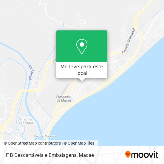F B Descartáveis e Embalagens mapa