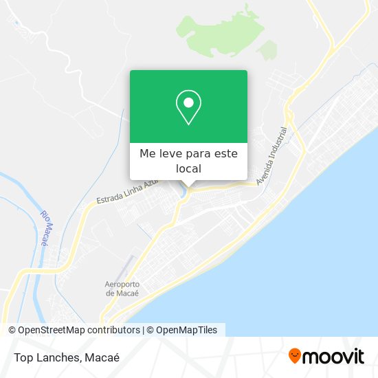 Top Lanches mapa