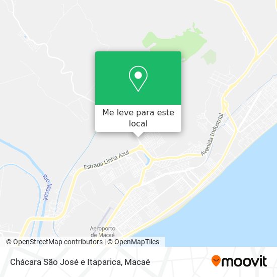 Chácara São José e Itaparica mapa