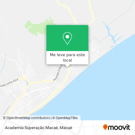 Academia Superação Macaé mapa