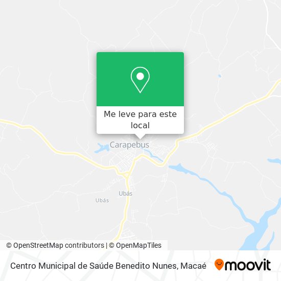 Centro Municipal de Saúde Benedito Nunes mapa