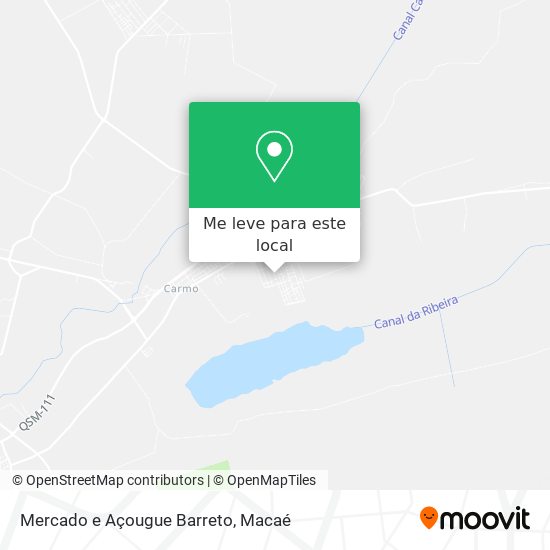 Mercado e Açougue Barreto mapa