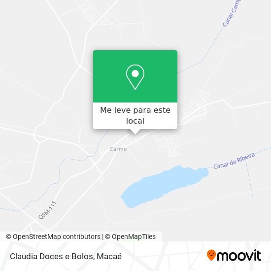 Claudia Doces e Bolos mapa