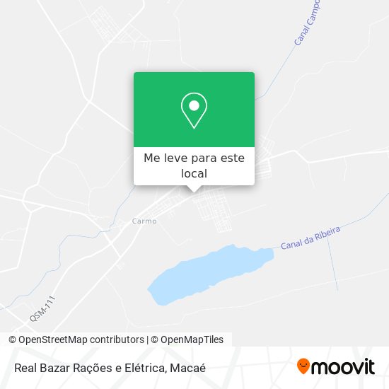 Real Bazar Rações e Elétrica mapa