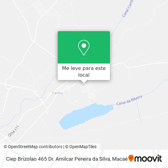 Ciep Brizolao 465 Dr. Amilcar Pereira da Silva mapa