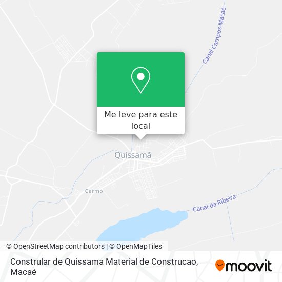 Constrular de Quissama Material de Construcao mapa