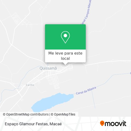 Espaço Glamour Festas mapa