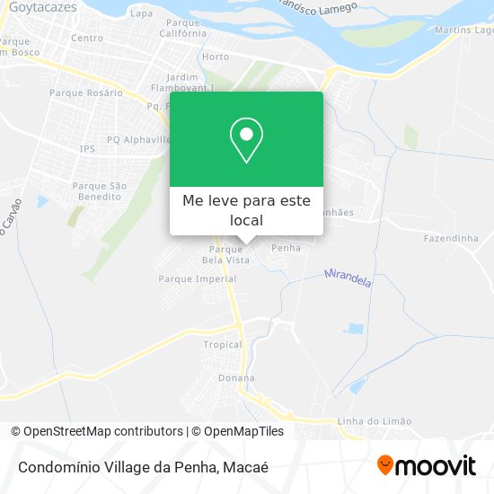 Condomínio Village da Penha mapa
